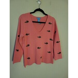 Alexandra Barlett Novelty V-neck Sweater